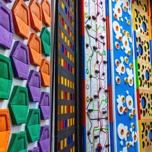 More than 30 themed climbing walls for young and old